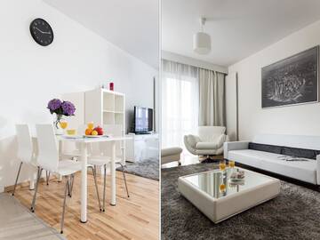 Фото номера Апартаменты Делюкс с 1 спальней Апартаменты Chopin Apartments - Platinum Towers г. Варшава 8