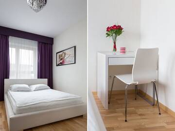 Фото номера Апартаменты с 1 спальней (для 4 взрослых) Апартаменты Chopin Apartments - Platinum Towers г. Варшава 8