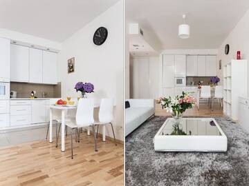 Фото номера Апартаменты с 1 спальней (для 4 взрослых) Апартаменты Chopin Apartments - Platinum Towers г. Варшава 17