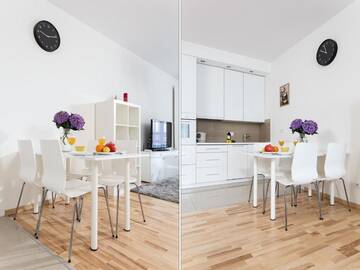 Фото номера Апартаменты с 1 спальней (для 4 взрослых) Апартаменты Chopin Apartments - Platinum Towers г. Варшава 16