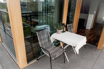 Фото номера Апартаменты Делюкс Апартаменты Warsaw City View Apartment г. Варшава 15