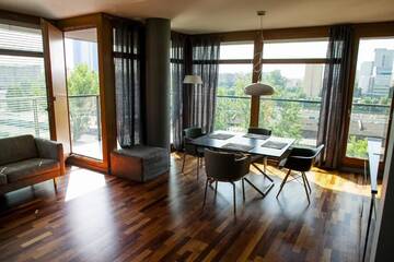 Фото номера Апартаменты Делюкс Апартаменты Warsaw City View Apartment г. Варшава 35