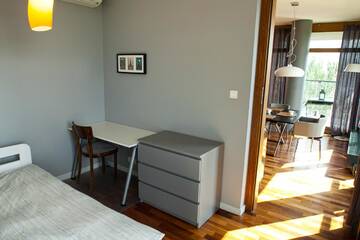 Фото номера Апартаменты Делюкс Апартаменты Warsaw City View Apartment г. Варшава 10
