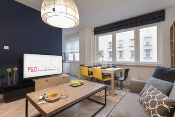 Фото номера Роскошные апартаменты с 2 спальнями - 38, Nowogrodzka Street Апартаменты P&amp;O City Center Apartments г. Варшава 11
