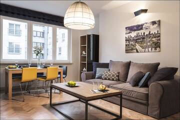 Фото номера Роскошные апартаменты с 2 спальнями - 38, Nowogrodzka Street Апартаменты P&amp;O City Center Apartments г. Варшава 2