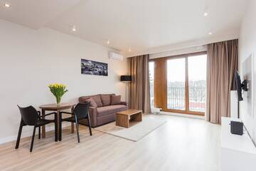 Фото номера Улучшенные апартаменты с 1 спальней Апартаменты Platinum Residence Mokotów г. Варшава 12