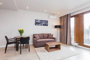 Фото номера Улучшенные апартаменты с 1 спальней Апартаменты Platinum Residence Mokotów г. Варшава 11
