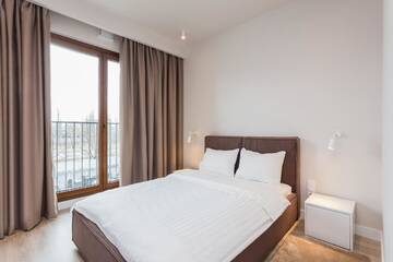 Фото номера Улучшенные апартаменты с 1 спальней Апартаменты Platinum Residence Mokotów г. Варшава 5
