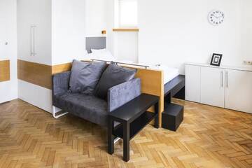 Фото номера Апартаменты с 1 спальней Апартаменты Roommate Apartments Emilii Plater г. Варшава 17