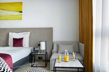 Фото номера Стандартный двухместный номер с 2 отдельными кроватями Отель Arche Hotel Krakowska г. Варшава 12
