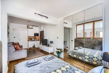Фото номера Апартаменты с душем Апарт-отели Aparthotel Pawia Deluxe г. Варшава 7