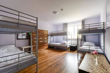 Фото номера Кровать в общем 6-местном номере для мужчин и женщин Хостелы Hostel Stara Praga Południe na Wiatracznej г. Варшава 10