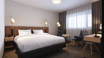 Фото номера Классический номер с 1 кроватью размера «king-size» Отель Four Points by Sheraton Warsaw Mokotow г. Варшава 9