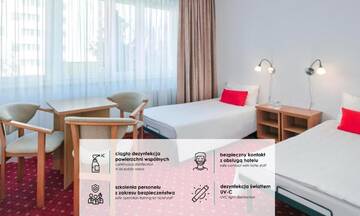 Фото номера Стандартный трёхместный номер &quot;плюс&quot; Отель Start Hotel Aramis г. Варшава 2