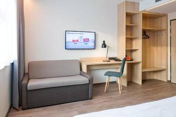 Фото номера Одноместный номер с собственной ванной комнатой Отель Start Hotel Atos г. Варшава 6