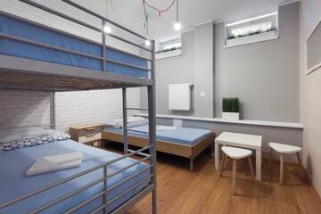 Фото номера Трехместный номер с общей ванной комнатой Хостелы Tatamka Hostel г. Варшава 2